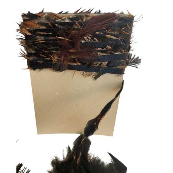 Mixed Feather Craft Lot Natural & Dyed Unopened Packs Hat & Floral Decor Use - Picture 6 of 14
